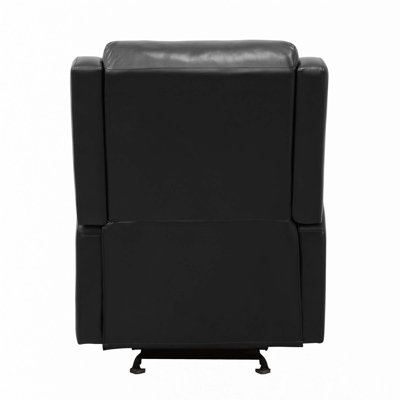 Fauteuil inclinable et oscillant en similicuir
