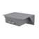 Nobles Square Metal Floating Shelf with Drawer