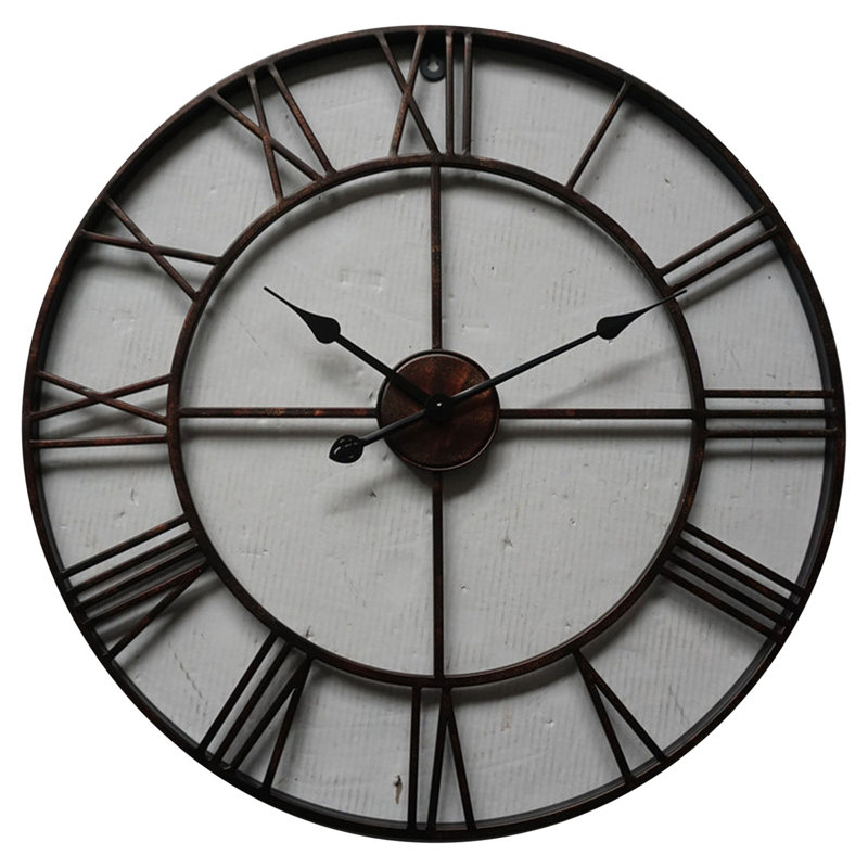 Stutz Composite Wall Clock, Grey/Black