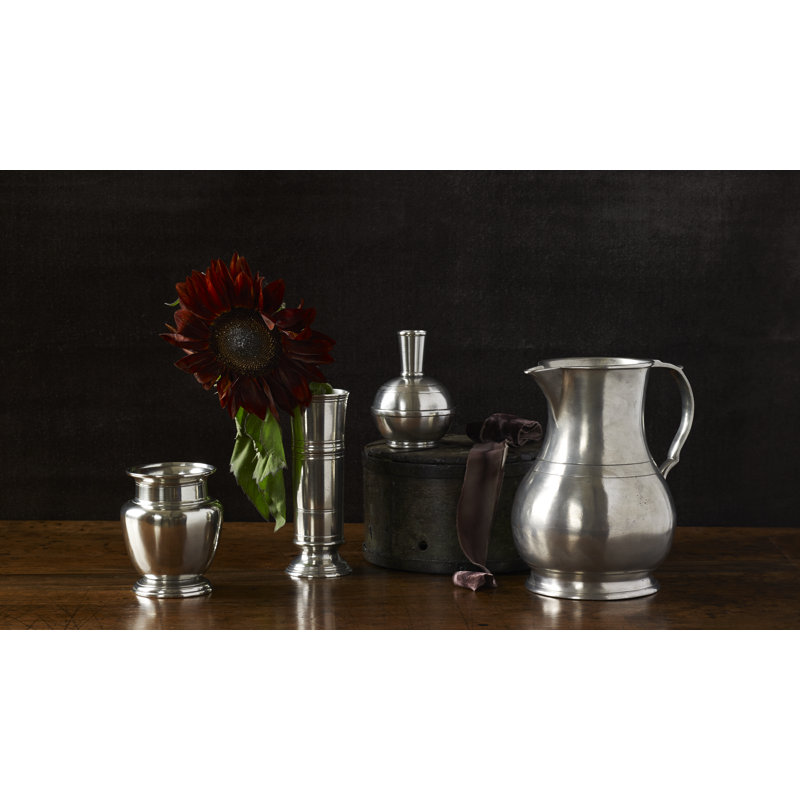 Silver 6.7" Metal Table Vase