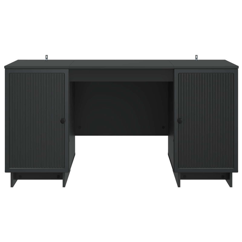 Credenza Desk, Black