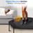 SereneLife Pro Aerobics Fitness Trampoline - Portable Gym Sports Trampoline with Adjustable Handrail 