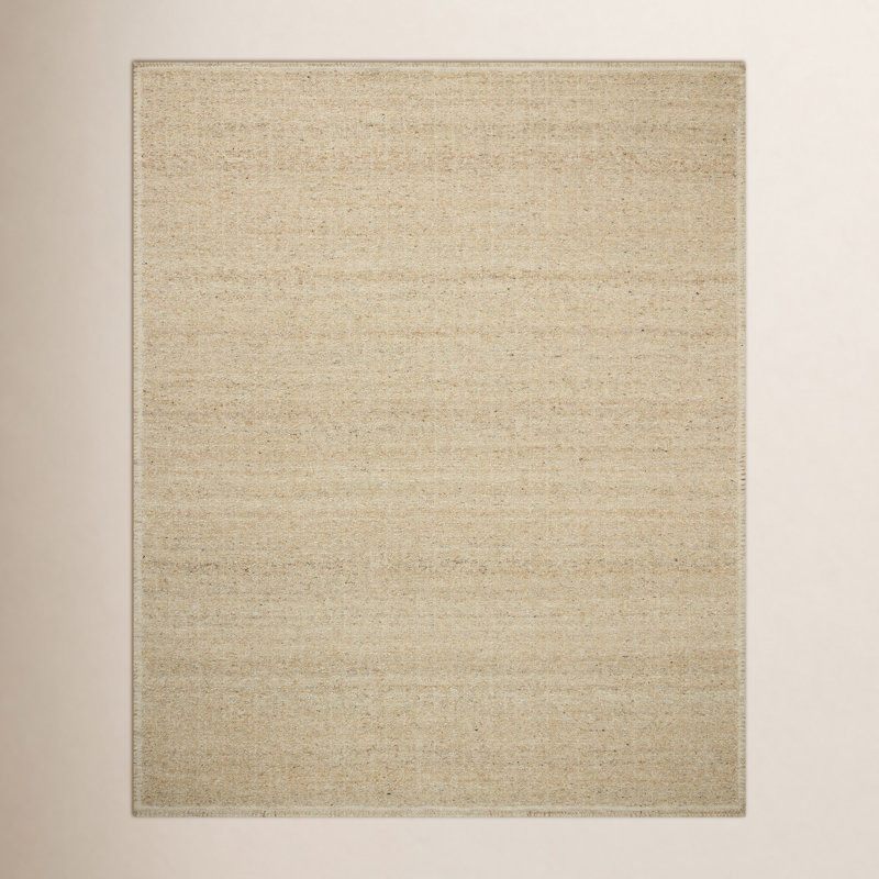 Tapis naturel / avoine Amber Lewis x Loloi Bowie, Carré 1 pi 6 po