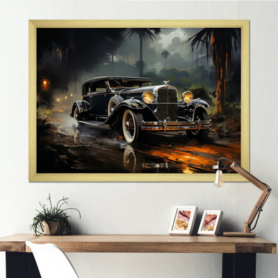 Noir Vintage Car Elegance I - Car Vintage Wall Art