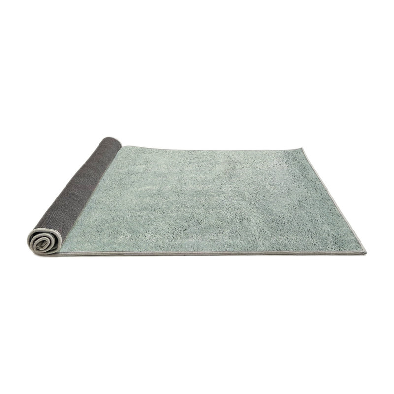 Tapis contemporain vert mer, Rond 5 pi
