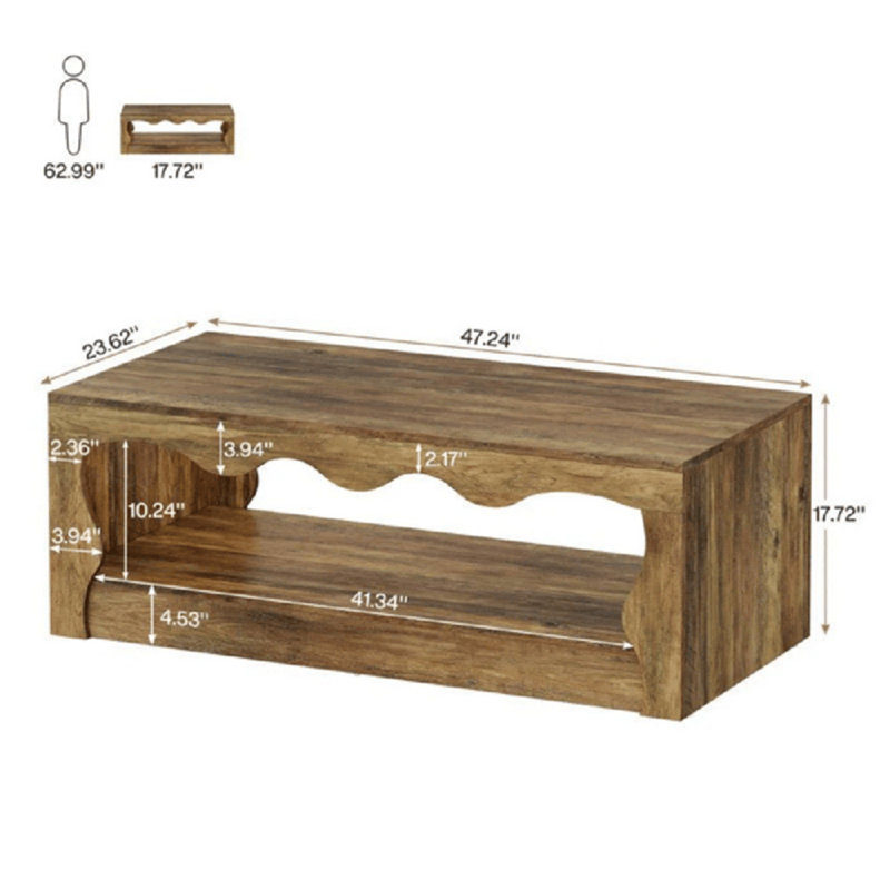 Modern End Table Nightstand with Storage Shelves Contemporary Design Living Room Bedroom