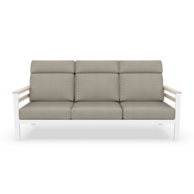 Townsend Metal Outdoor Sofa With Sunbrella Cushion by Birch Lane