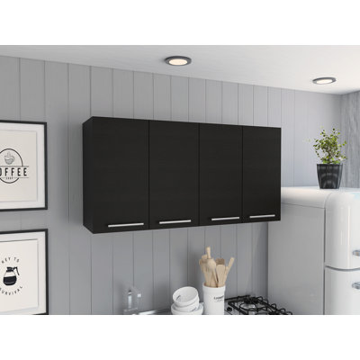 Jewlia Wall Cabinet with Two Spacious Divisions, 4-Doors