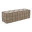 Rousey - Banc en tissu taupe moderne