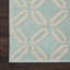 Tapis géométrique turquoise / turquoise Garnier-364891919