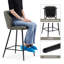 Konate Upholstered Counter Stool with Metal Frame-529980191