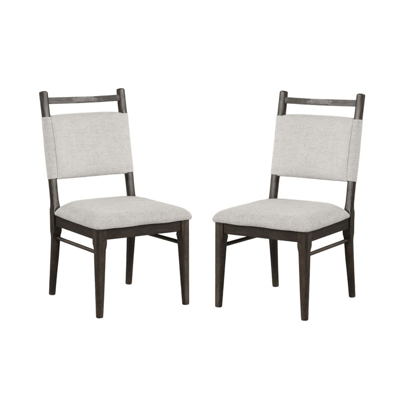 Ensemble de chaises de salle à manger rembourrées 100% polyester pour salle à manger 2 pièces