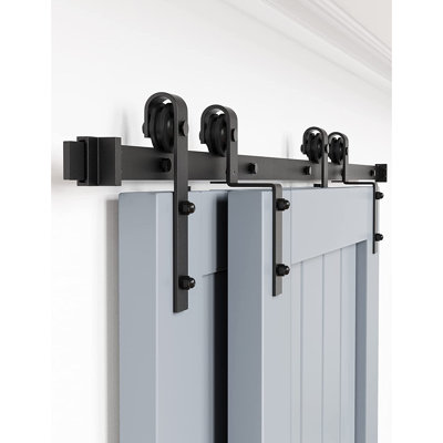Ensemble de quincaillerie pour porte de grange à double porte LAZ