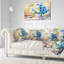 Bouquet de bouquet floral sur un coussin de table en bois-29884058-29884062