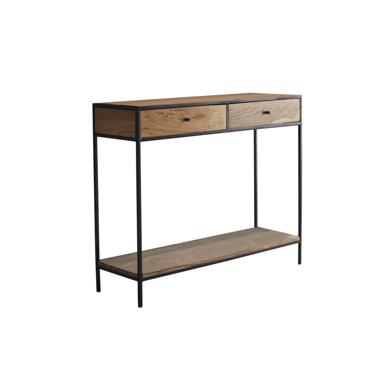 Agra 39.37'' Solid Wood Top Console Table