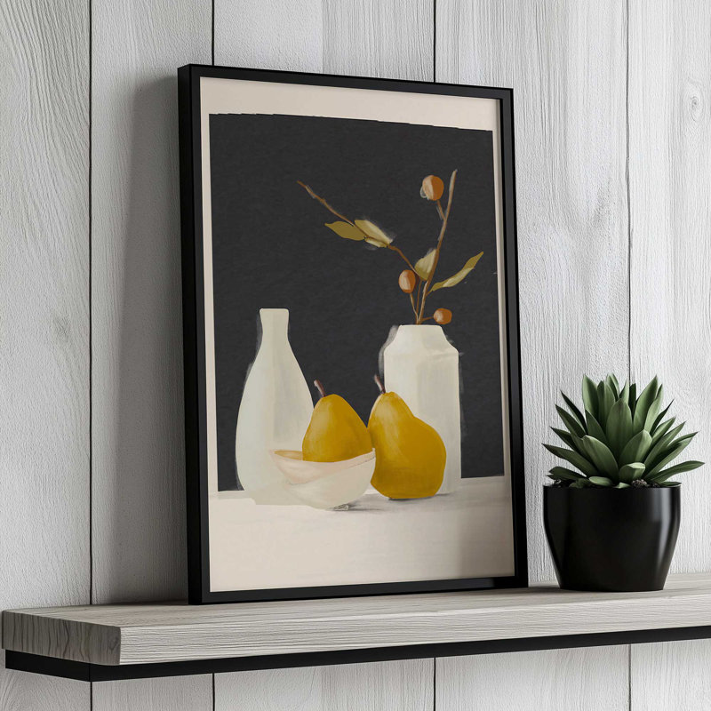 «Minimalist Still Life 10» par Thingdesign, reproduction d'art sur toile, Brun, H 16 po x l 12 po