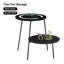 Aatreya Glass Top Abstract End Table