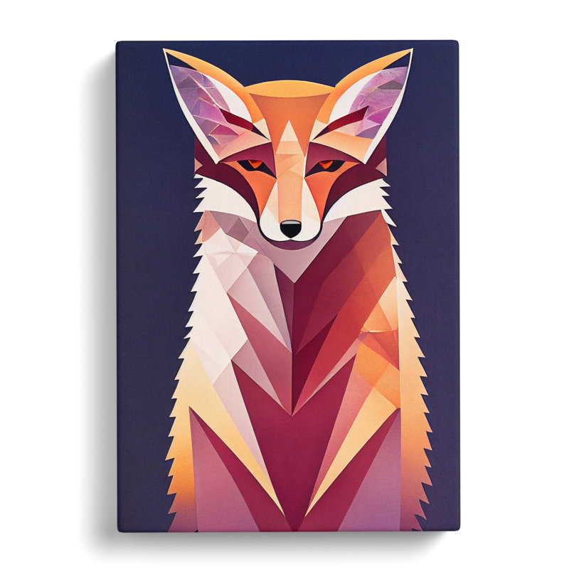 Fox Unique Abstract Vol.2 - Wrapped Canvas, 76cm H x 50cm W x 3cm D
