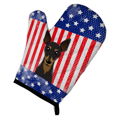 Caroline's Treasures American Flag Polyester Oven Mitt