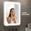 Miroir de salle de bain à intensité variable avec lumière DEL