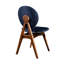 Chaise d'appoint revêtue de lin King Louis-686929145