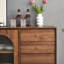 Buffet de rangement simple et moderne en bois massif-129849921