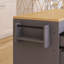 Table de salle à manger extensible 74,50 "avec 2 tiroirs et armoire-1365992383