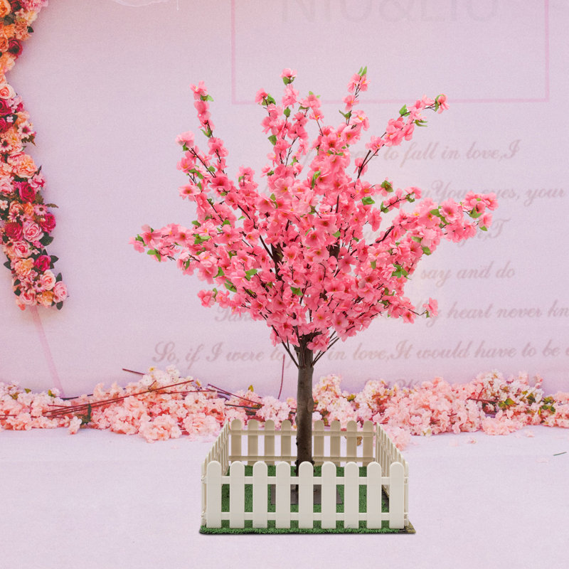 Arbre de cerisier artificiel 59,06 po, Rose