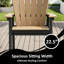 Chaise de bar d'extérieur Hdpe Adirondack-330523853