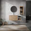 Meuble-lavabo mural sophistiqué avec caractéristiques pratiques
