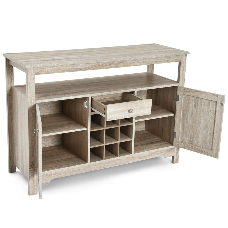Alturas Wide 1 Drawer Server, Gray