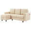 L-shaped 3 Seater Convertible Sofa With Led, Usb And Ottoman-348980676