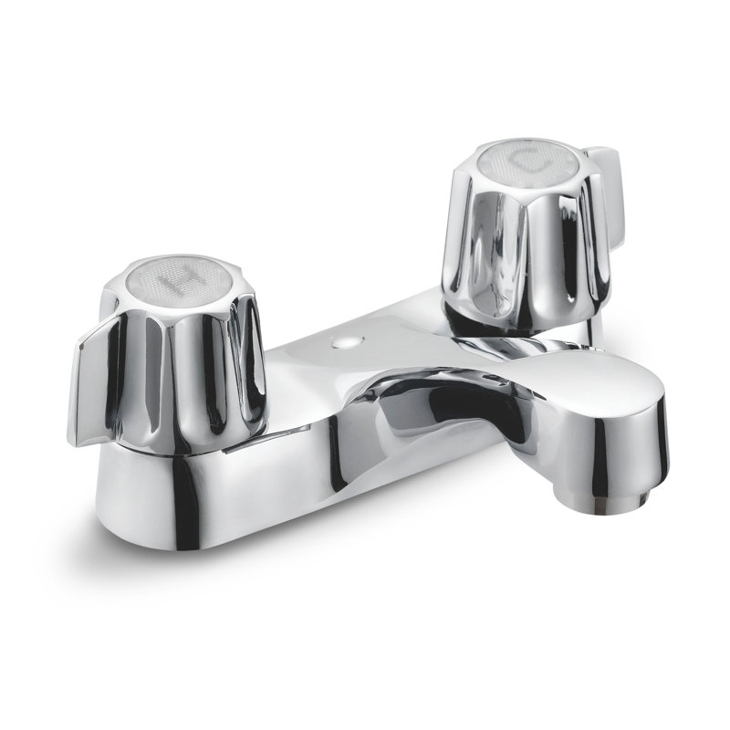 Robinet pour salle de bain à 2 poignées avec drain Plumb Tech, Drainage inclus