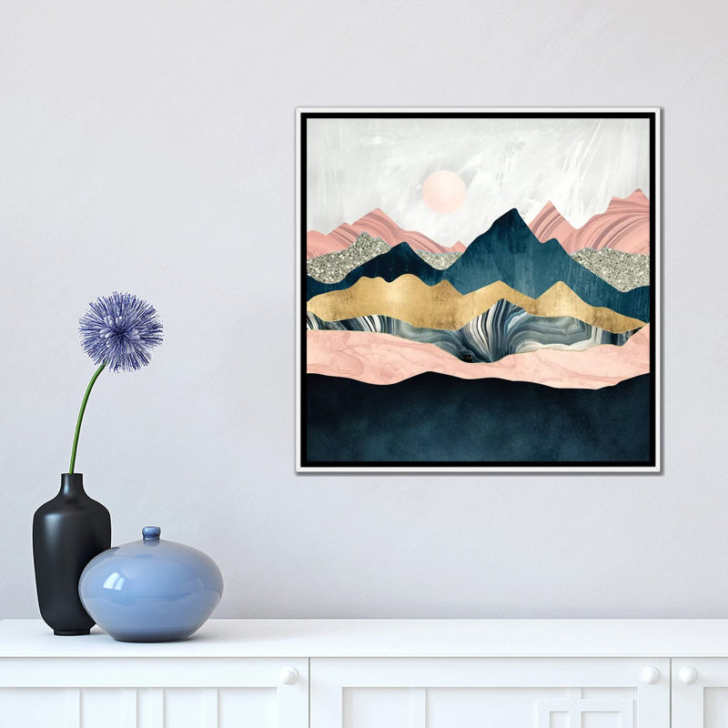 « peluchey peaks » par spacefrog designs-print, H 18 po x l 18 po x P 1,5 po, Toile blanche encadrée