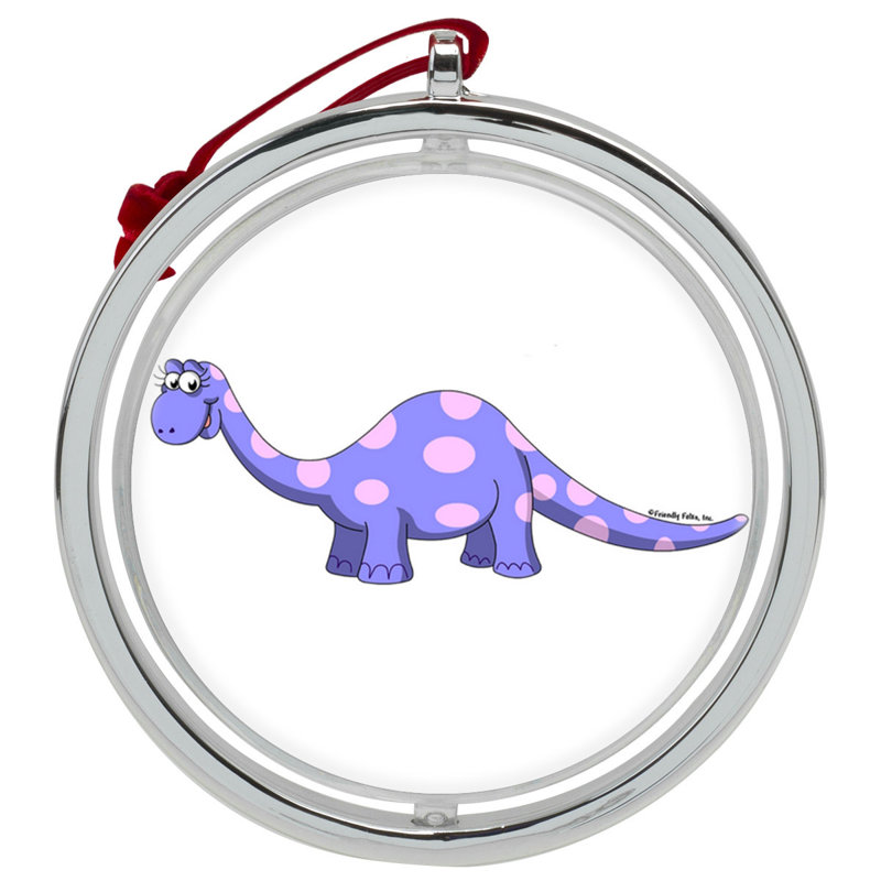 Ornement de Noël personnalisable Dino, Oui