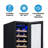 Newair 12" Built-In Single Zone 19 Bottle Compressor Wine Fridge, Stainless Steel