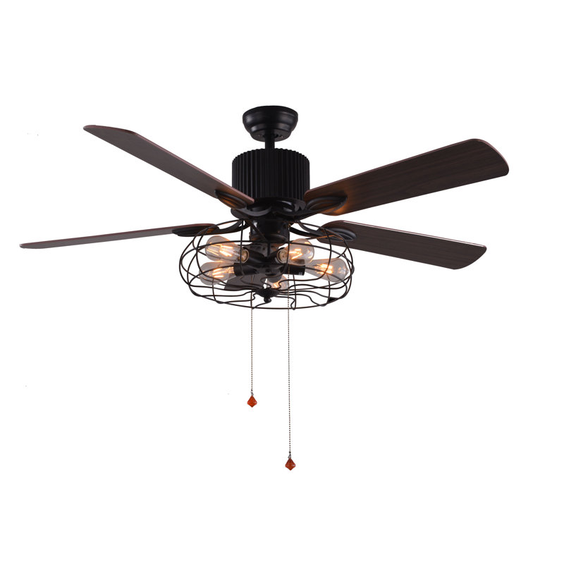 Ensemble d’éclairage pour ventilateur de plafond à 5 pales inclus Coven, H 19,6 po x l 52 po x P 52 po