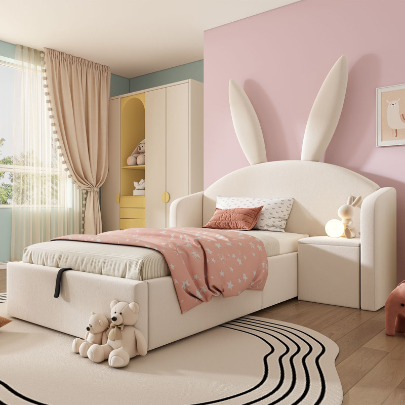 Bed, Beige