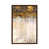 Toile avec cadre en bois brun