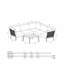 Geraldo Wicker 5 - Person Garden Lounge Set with Cushions