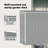 vidaXL Garden Shed Wood Look Galvanized steel Large Garden Shed-87784647