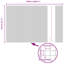 120cm H x 2500cm W Metal Border Fencing