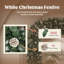 HOMCOM 8.2 ft Snow Frosted Christmas Tree Arch Doorway Decor Indoor Green-116871600