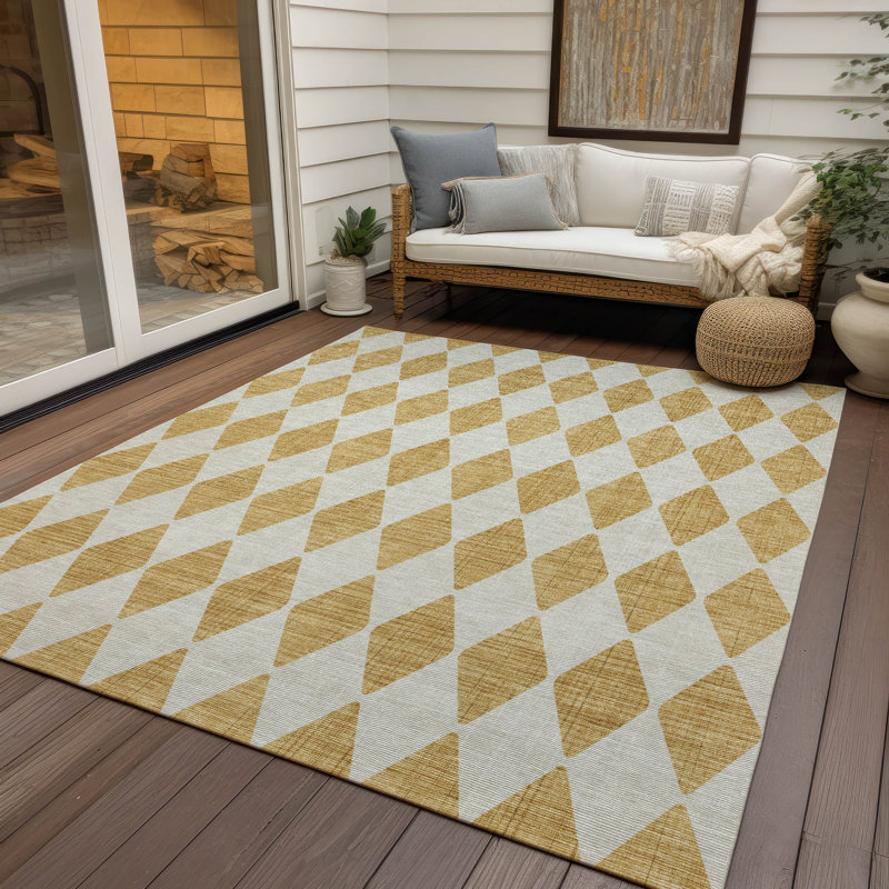 Tapis intérieur / extérieur Fayme, Rectangle 3 pi x 5 pi
