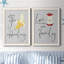 So So attrayant - ensemble de 2 pièces d'art textuel sur toile-668943467-668943461