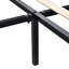 King Platform Bed Frame with Deluxe Wingback Frame / Upholstered with Headboard / Wood Slat Support / Box Spring / Peacock Green-535265179