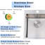 Évier de bar en acier inoxydable fait à la main 15 po x 17 po avec grille et drain-116544438