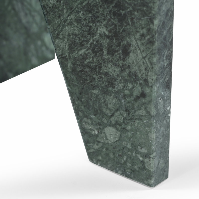 Devlin Marble Drink Table, Dark Green