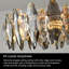 Beauchamps Crystal Chandelier with Glass Accents,K9 Crystal Raindrop Chandelier,Modern Chandelier Crystal Light-1633659096-1633659097