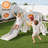 9 In 1 Toddler Slide, Kids Slide With Climber Outdoor Indoor Slide Playset-128587653